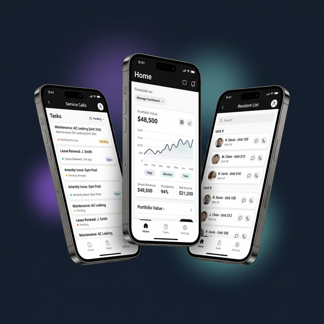 Babel HOA platform illustration showing a connected smart community